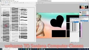 how to make wedding template adobe photoshop 7 0 शादी फोटो कैसे बनाए / sanjana computer classes ?