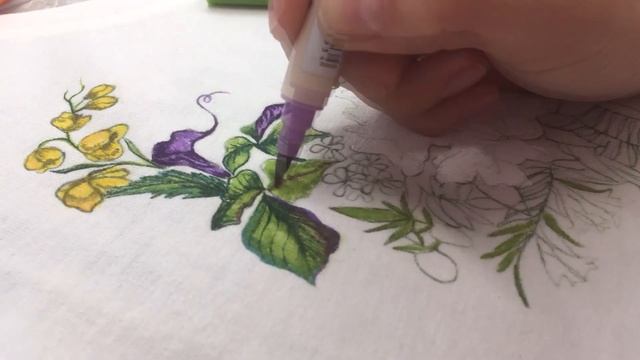 МАРКЕРЫ ПО ТКАНИ Kuretake ZIG fabricolor twin смотреть онлайн