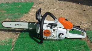 STIHL  MS  201 C　エンジン始動してみた。