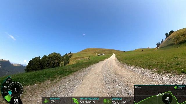 120 Minute MTB Virtual Cycling Workout Alps ?♂️ Dolomiti Italy Gopro Max Ultra HD Garmin Video