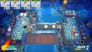 Overcooked 2. Night of the Hangry Horde. Level 2-1. 4 stars. Co-op