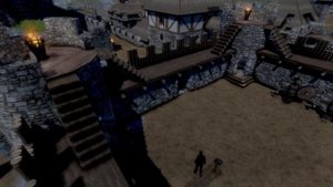 Medieval Engineers Полноценный город с Замком.