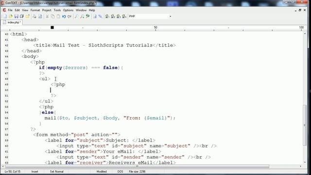 PHP Tutorial: Send Mail [Part Two(2)]
