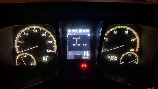 Как проверить нагрузку на оси через бортовой компьютер Mercedes-Benz (панель управления) смотреть онлайн