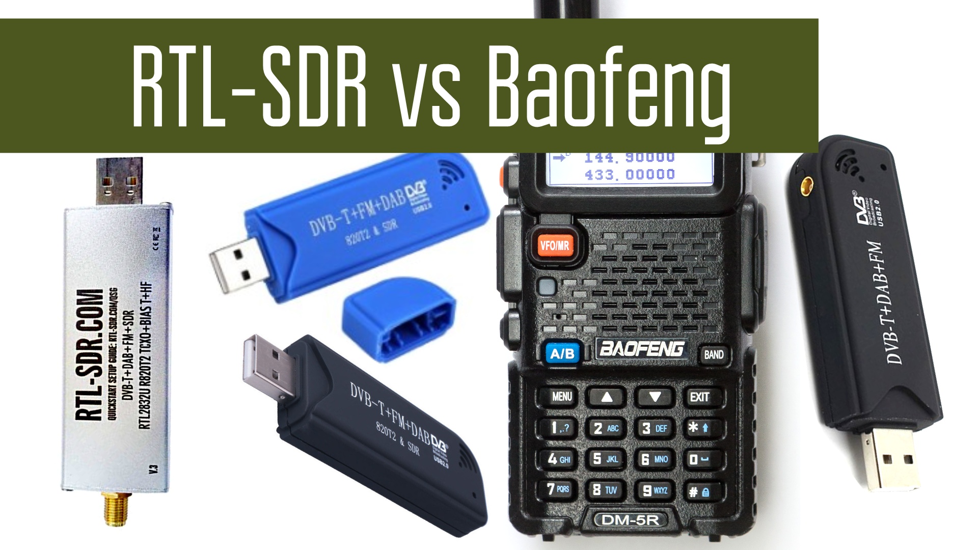 RTL-SDR и Baofeng. Где приёмник хуже?