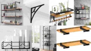 Wall mounted metal shelf ideas