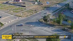 ДТП (авария г. Волжский) ул. Карбышева - ул. 87-й Гвардейской Дивизии 21-08-2024 16-57