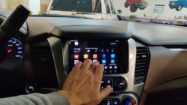 Дооснащение Chevrolet Tahoe 4, Яндекс Навигатор штатном мониторе смотреть онлайн