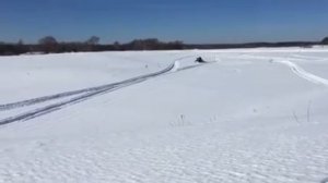 Снегоход на Юбилейном озере