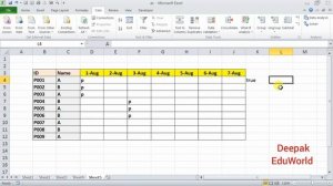 Excel Attendance Sheet Validation ? To Allow Only Absence / Presence Entries - Must Watch