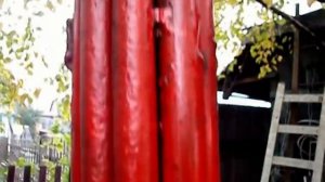 Изготавливаем  колун для дров на пружине. We produce log splitter in the spring.