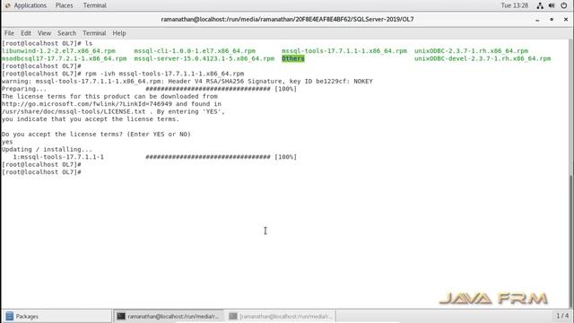 How to install SQL Server 2019 on CentOS 7 and connect from SQL Server Management studio