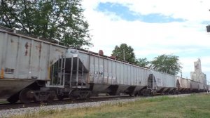 W&LE trackage rights train on CF&E