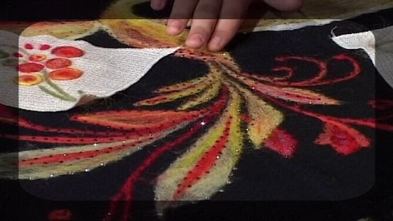 Секреты изготовления аппликаций из шерсти. Приемы золотного шитья. Мастер класс смотреть онлайн