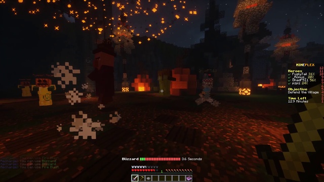 Мини игра с ГИГАНСКИМ БОССОМ на Хеллуин! Halloween в майнкрафт! Minecraft halloween mineplex