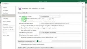 How to Enable Auto Save Option in Excel 2023