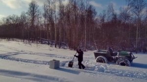 На что способен каракат в глубоком снегу????