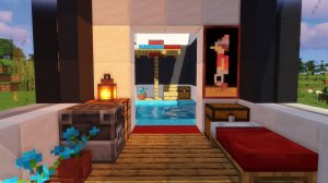 ПРОСТОЙ ХАЙ-ТЕК ДОМ С БАССЕЙНОМ В МАЙНКРАФТ!