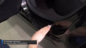 Накладки на пороги Lada XRay  Как установить накладки на Х Рей