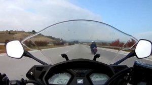 HONDA CBR 650F top speed iki kişi ile