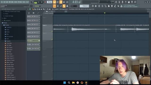 Подробное видео как ровнять по ритму гитару, вокал и другие звуковые дорожки в FL Studio/С ПРИМЕРАМ смотреть онлайн