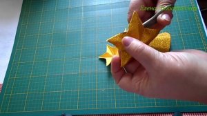 Верхушка на елку из глиттерного фоамирана, мастер-класс.