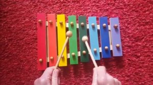 Элементарное музицирование на ксилофоне. Играем польку.