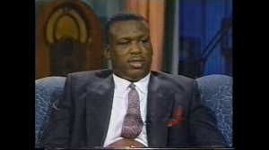 Buster Douglas days after beating Mike Tyson - Later with Bob Costas 2/19/90