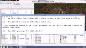 How to make a Creature have Dialogue in Morrowind