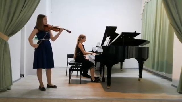 Ф. Дрдла "Сувенир". Фортепиано - Букур Лидия, солист-иллюстратор Тюленёва София. смотреть онлайн