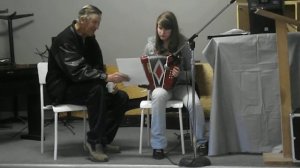 Me playing the accordion at the community center