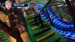 Indoor playground head cam POV with Family Playlab