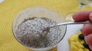 Чиапудинг. Постный десерт. Суперфуд. Веганский рецепт. Семена чиа. 5 Вкусов