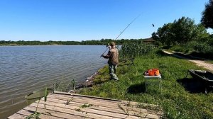 Ольховские пруды.  Знакомство с водоёмом.  Флэт - метод фидер. Учусь ловить карпа