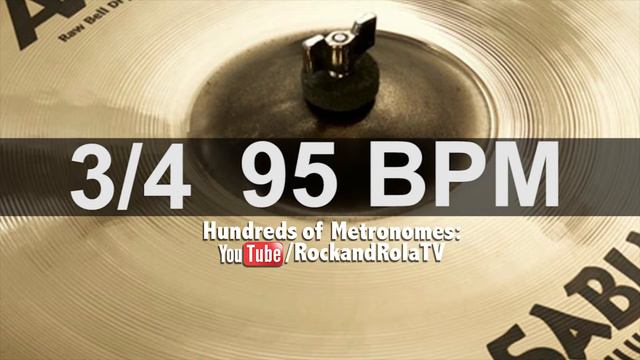 95 BPM 3/4 Ride Metronome смотреть онлайн