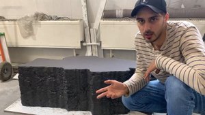 Самая стильная скамья? Производство мафов из бетона.