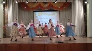 образцовый хореографический коллектив Вдохновение "Вставала ранешенько"