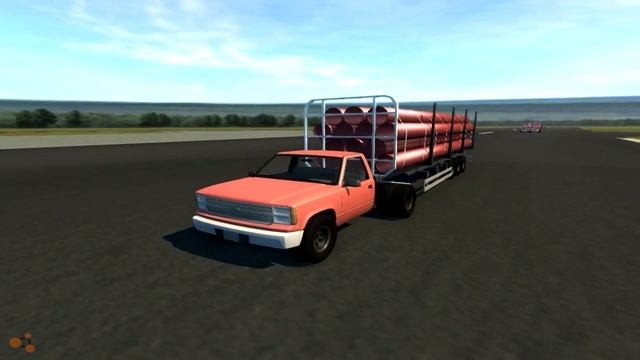 BeamNG DRIVE D 15 Full size logging trailer смотреть онлайн