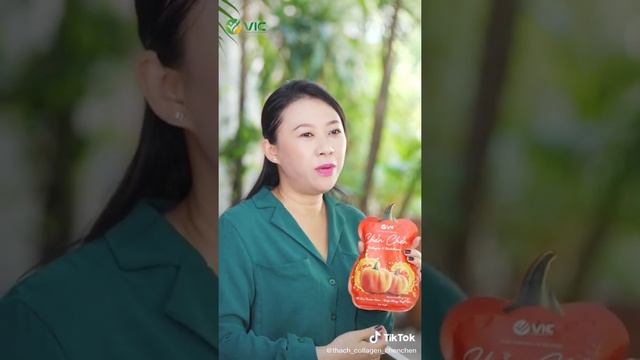 Thạch bí đỏ collagen đẹp da đẹp dáng