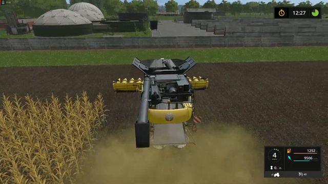 Farming Simulator 17 ➣ Сложный режим • Sosnovka. Часть 247. Сбор урожая Кукурузы на New Holland смотреть онлайн