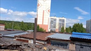 Отопление на щепе, горелка Обжерина, испытание.