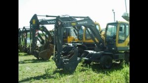 Колесный экскаватор вольво