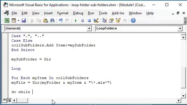 How to Loop through Sub-Folders смотреть онлайн
