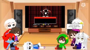 Undertale&StoryShift react to Hacker Ending VHS!SANS ANIMATION