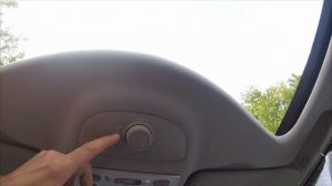 Panoramic roof (Renault Espace 4, 2010, Shade & Glass, Opening/Closing, Knob & Key-Card)