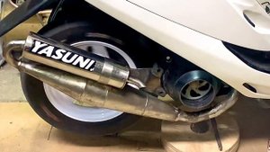 Тюнінгований резонатор на Honda DIO