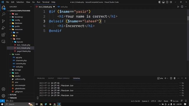 Conditional Directives , isset & unless Directives in Hindi / Urdu | Laravel lecture=6