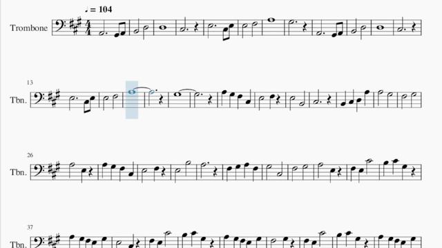 Trombone Sheet Music: How to play Seigi No Chikara (Fairy Tail) by Yasuharu Takanashi смотреть онлайн
