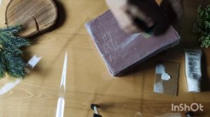 Новогодний бокс со сладостями из Коробки от чая.