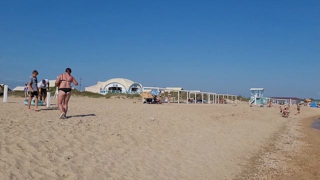 Благовещенская. Бугазская коса. Обзор пляжа. (Папа Может)